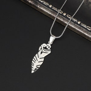 Men Pendant Necklace, 925 Sterling Silver Necklace, Men Silver Jewelry, Sterling Silver Pendant Necklace For Him , Gift for Him