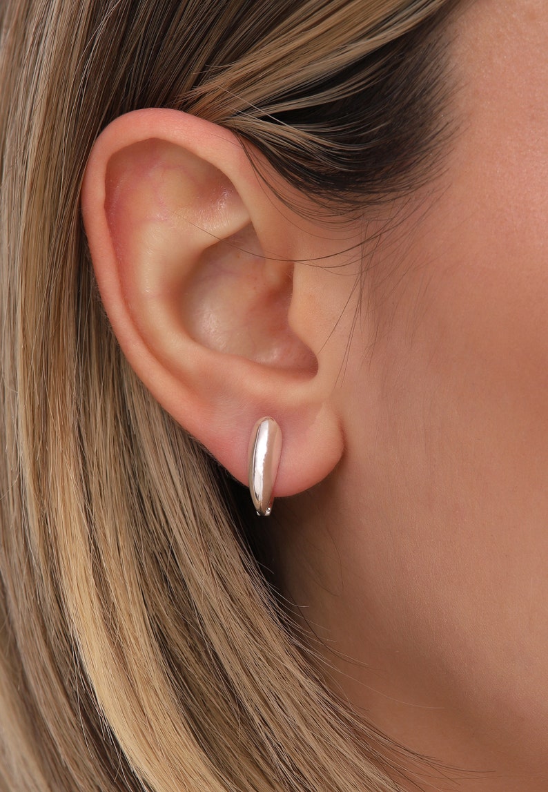 Minimalistiska örhängen i 925 sterlingsilver: Unika lätta vardagssmycken bild 7