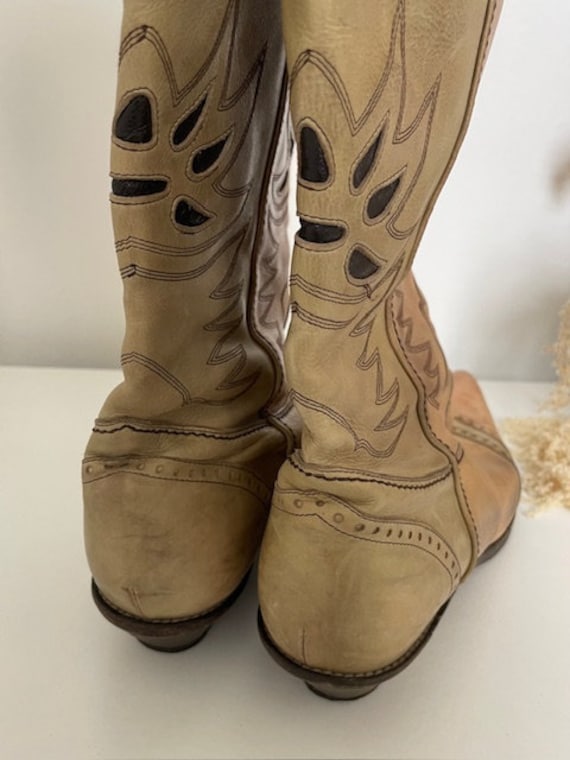 Vintage Duccio Del Duca Cowboy Boots Made In Italy - image 6