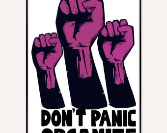Organize Poster, Anarchist, Revolt, Rights