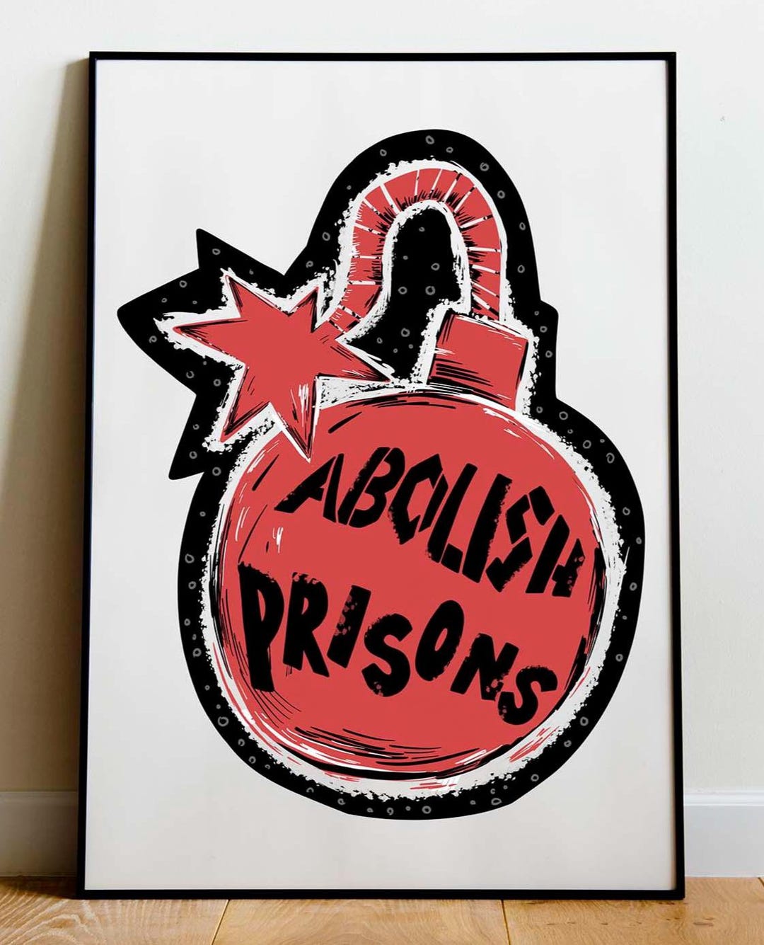 Abolish Prisons Poster, Immigrant, Abolitionist, Rights, Leftist ...