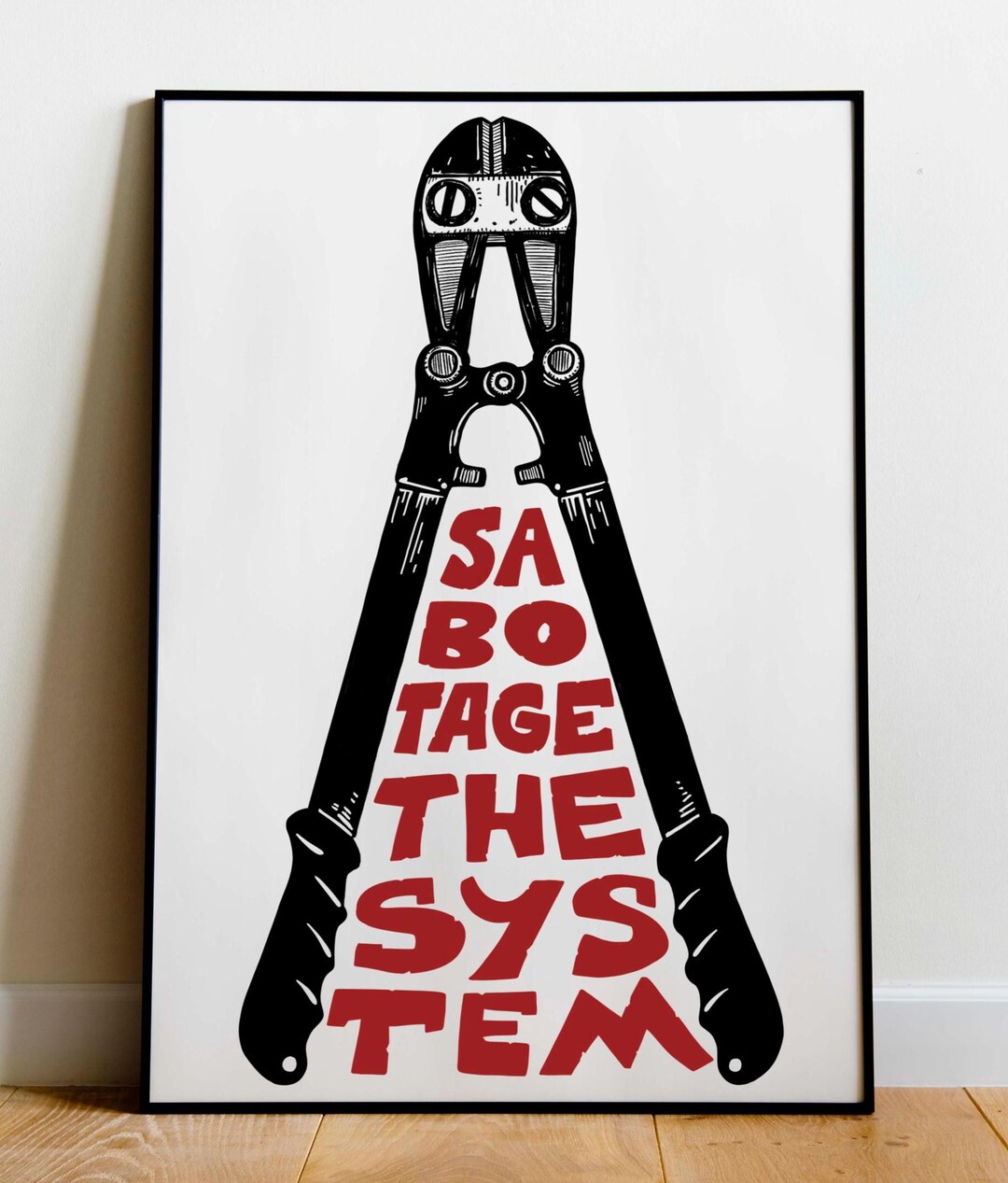 Sabotage the System Poster, Wall Decor, Revolt, Rights, Leftist ...