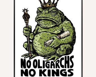 No Oligarchs Poster, Anarchist, Revolt, Rights, Leftist, Marxism, Instant Download, Socialist, Solidarity, Eat The Rich, Punk