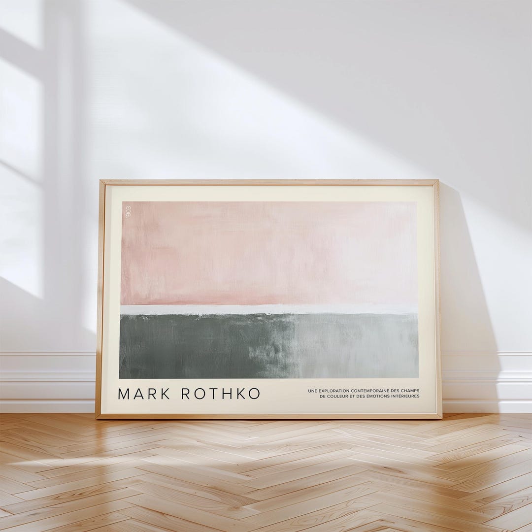 Mark Rothko Pastels Mark Rothko Inspired Pastel Wall Art | Minimalist Abstract Poster ...
