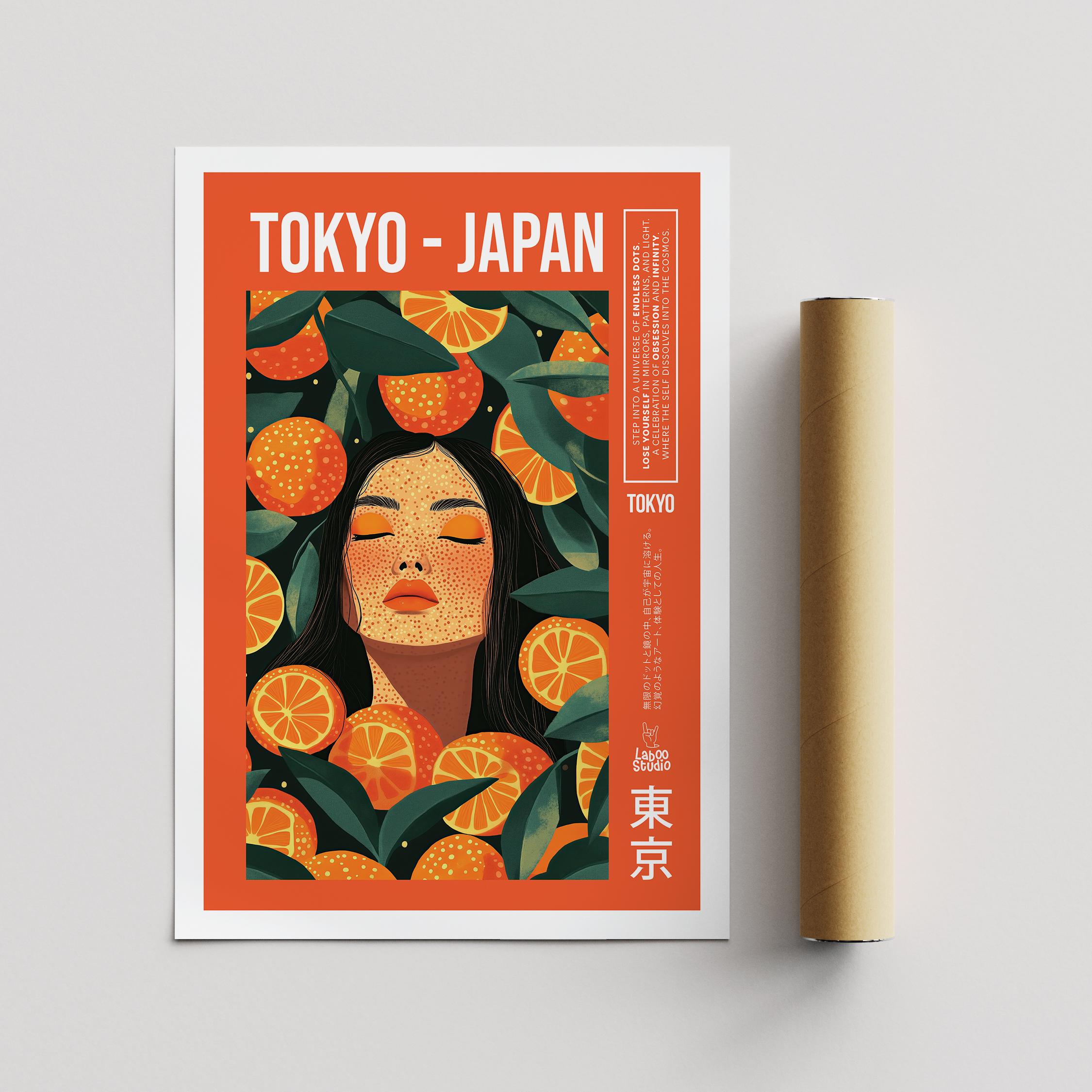 Citrus Woman Portrait Print: Modern Botanical Gallery Wall Art 