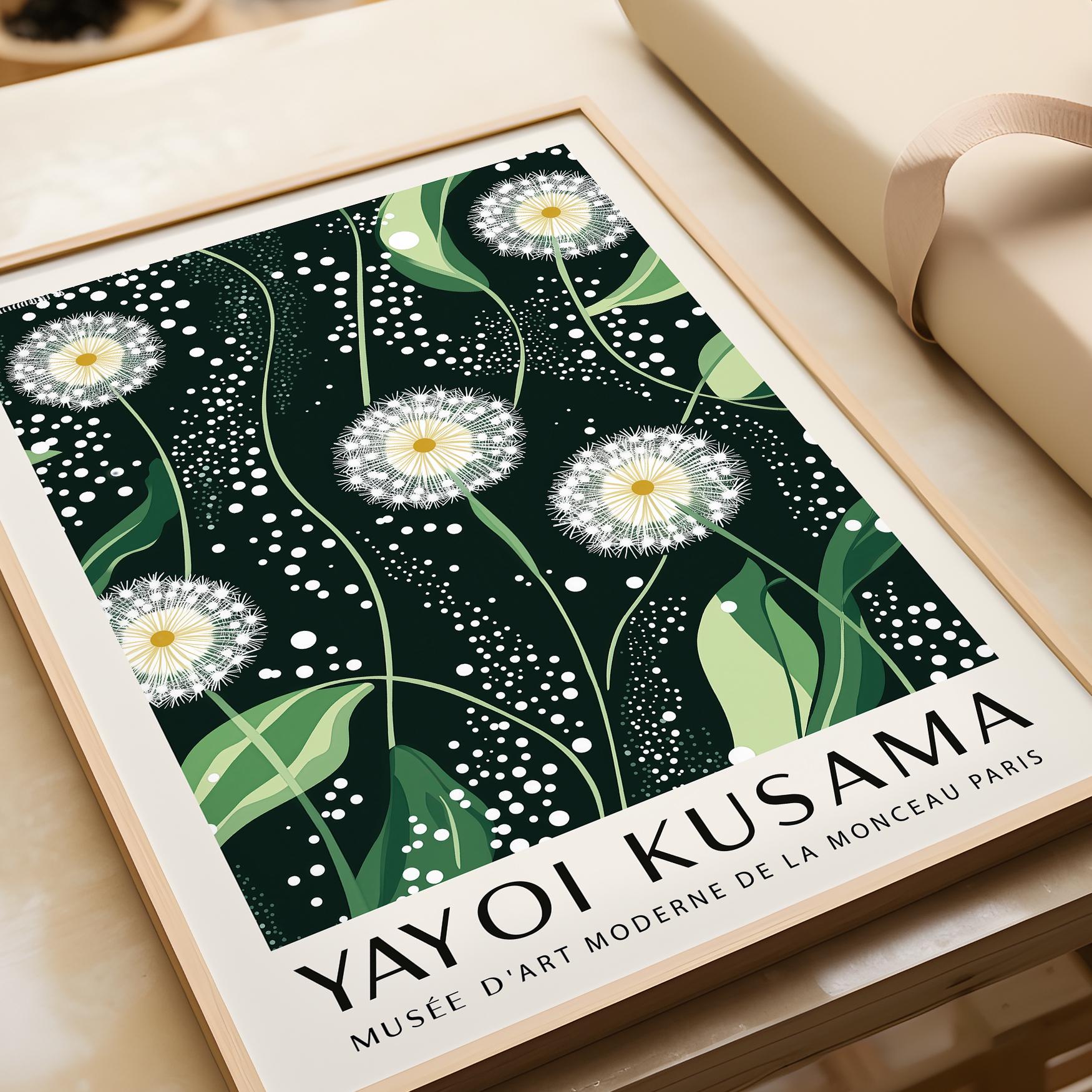 Yayoi Kusama Dandelions 1985 Print | Exhibition Wall Art