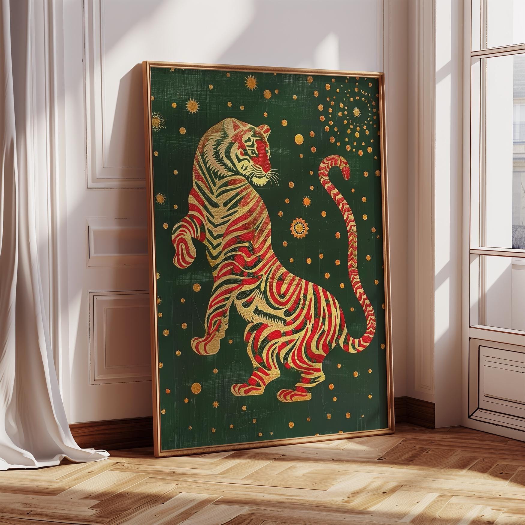 原画/抽象画/モダンアート/インテリア/アクリル画 OLD TIGER(虎波) 原画/抽象画/モダンアート/インテリア/アクリル画 OLD TIGER(虎