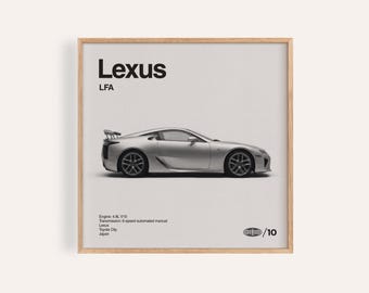 Lexus LFA Poster Print | Wall Art | Car Photography - Etsy