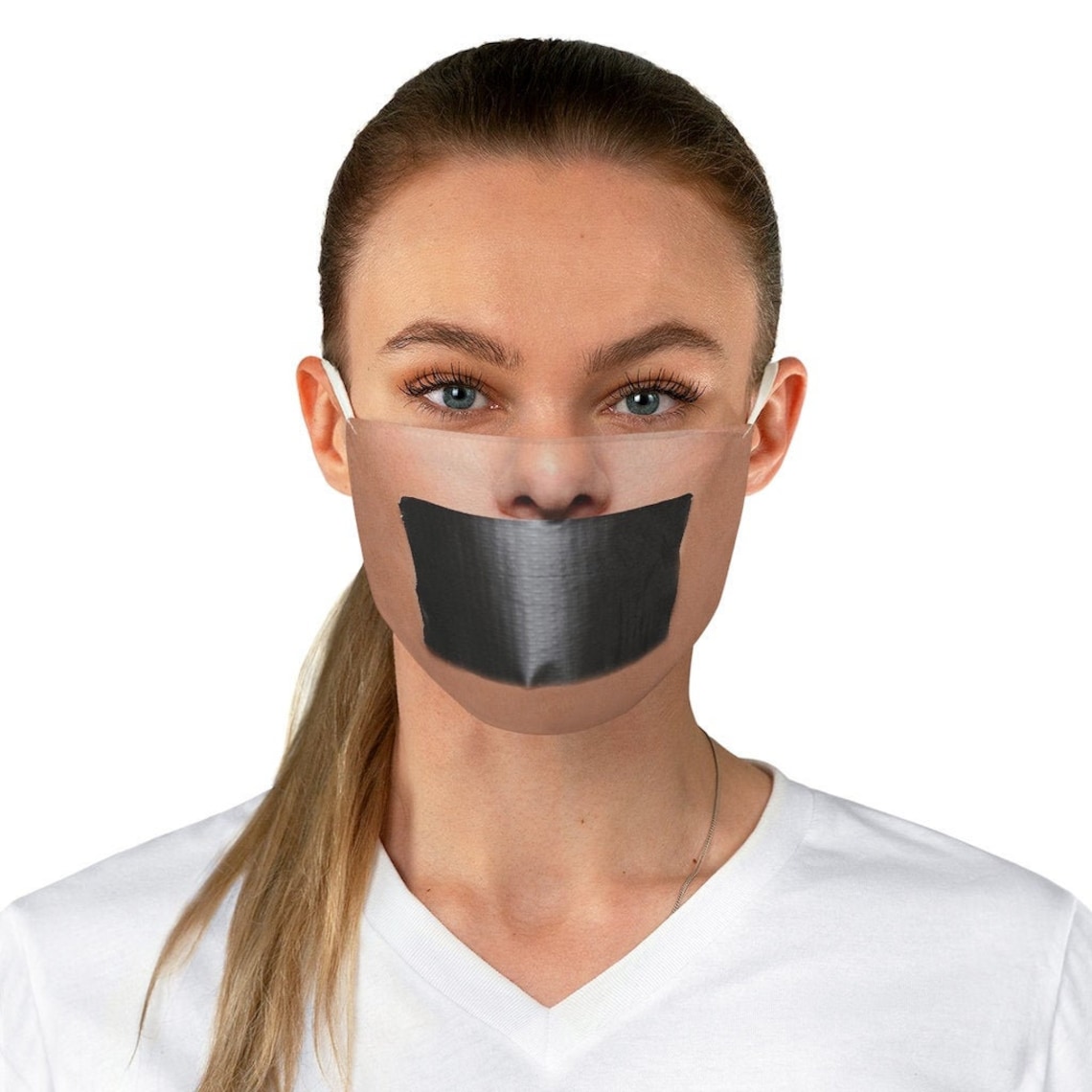 Duct Tape Over Mouth Mask Duct Tape Protest Face Mask Duct Etsy