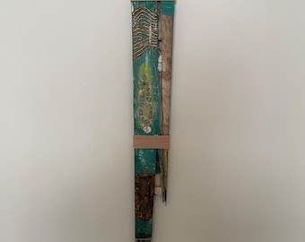 Reclaimed Driftwood Art Totem Wood