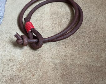 Bracelet en cuir fait main