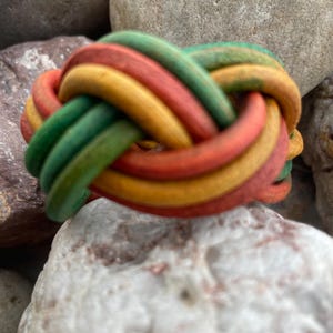 Handmade Leather Scouts Woggle Handcrafted Woven Made to Order