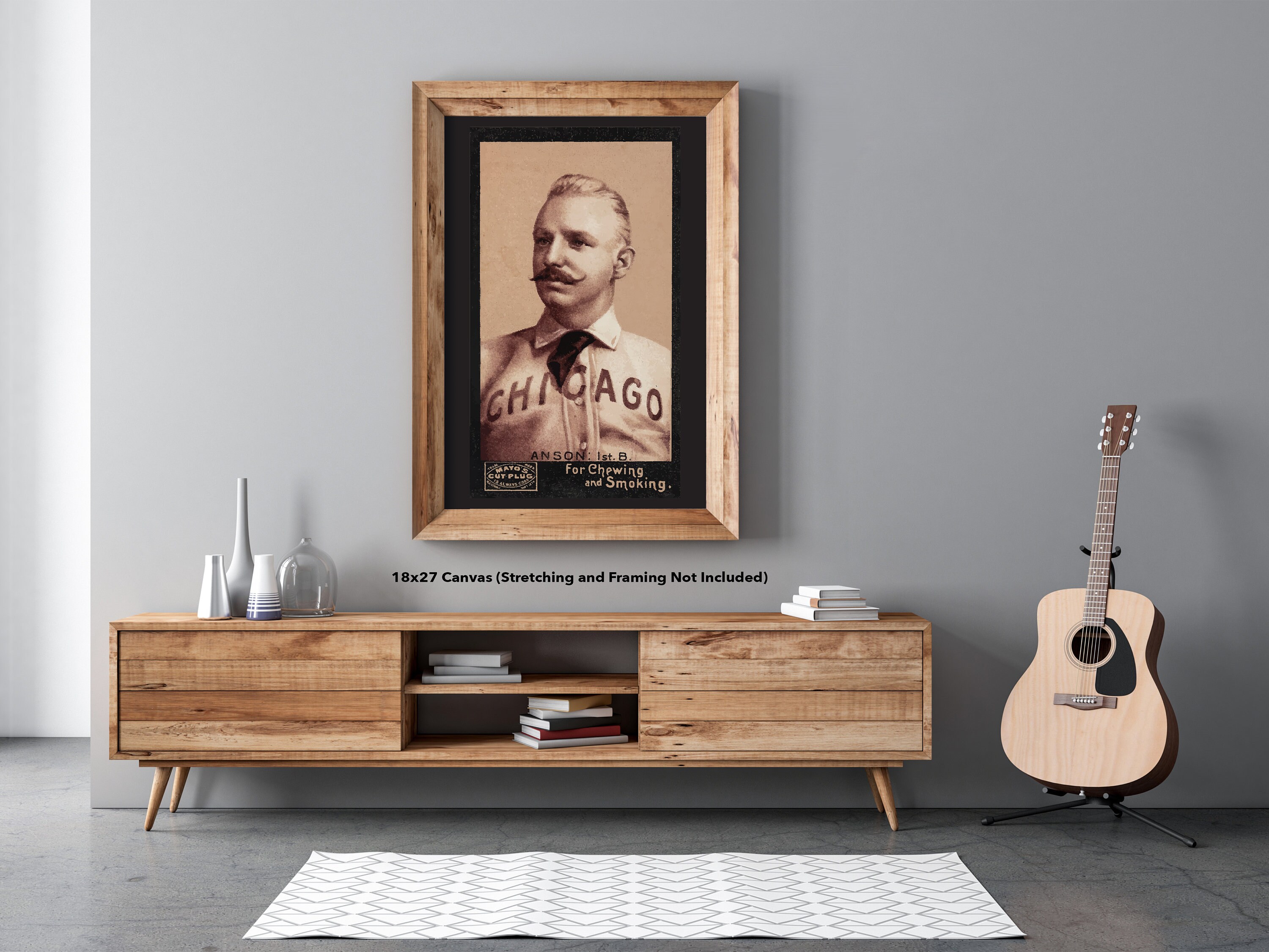 Cap Anson Cap Anson 1895 N300 Mayo's Cut Plug Card Poster / Postcard / Canvas ...