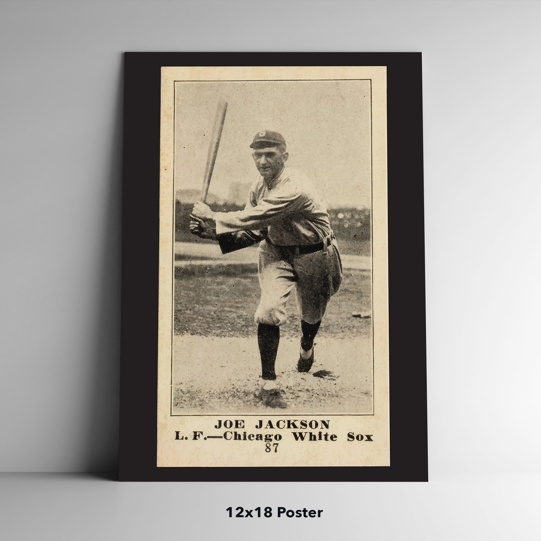 Shoeless Joe Jackson 1916 M101-5 Sporting News Card Poster