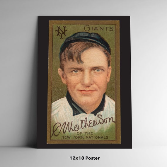 Christy Mathewson 1911 T205 Gold Border Poster / Postcard / Canvas 