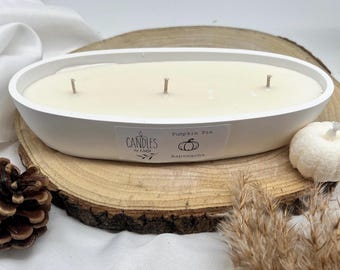 scented candle-simple-gypsum-rapeseed wax-autumn candle-autumn scented candle-vegan-fragrance-fragrance oils-pumpkin pie-nuts-lavender-milk-honey-gifts