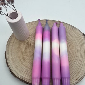 DIP DYE set of 4 candles / PINKI