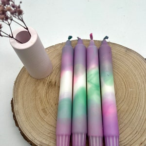 DIP DYE set of 4 candles / GREENI