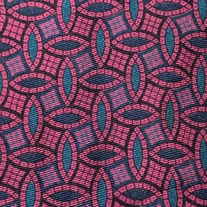 Robert Talbott Kaps Silk Necktie: Purple Blue Geometric Designer Tie
