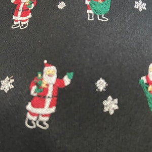 Holiday Traditions Mens Silk Necktie Christmas Santa Claus Holiday Tie Red Black White L 56&quot; W 4&quot;  Cravatta Corbata Krawatte Cravate