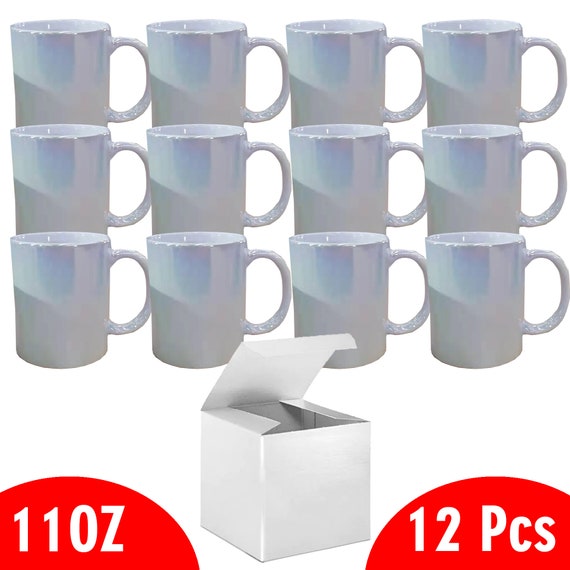 11 Oz Sublimation Blank Ceramic Coffee Mugs / White Mugs for