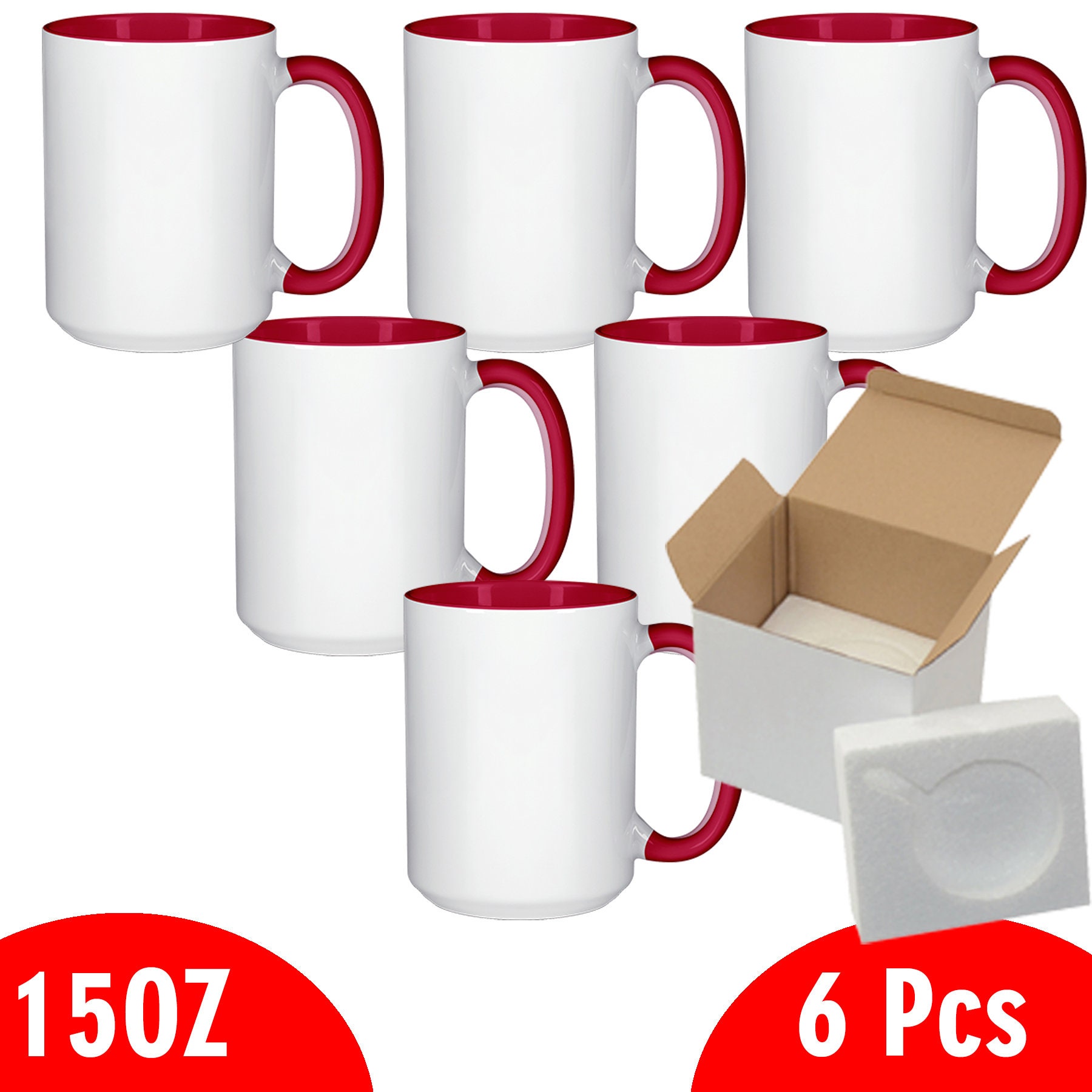 36pcs Sublimation 11oz Coffee Mugs Blanks,two Tone Color, 12 Color to  Choose 