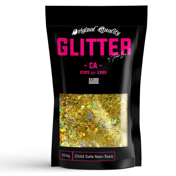 Gold Holographic Chunky Glitter 100g Chunky Sequins 