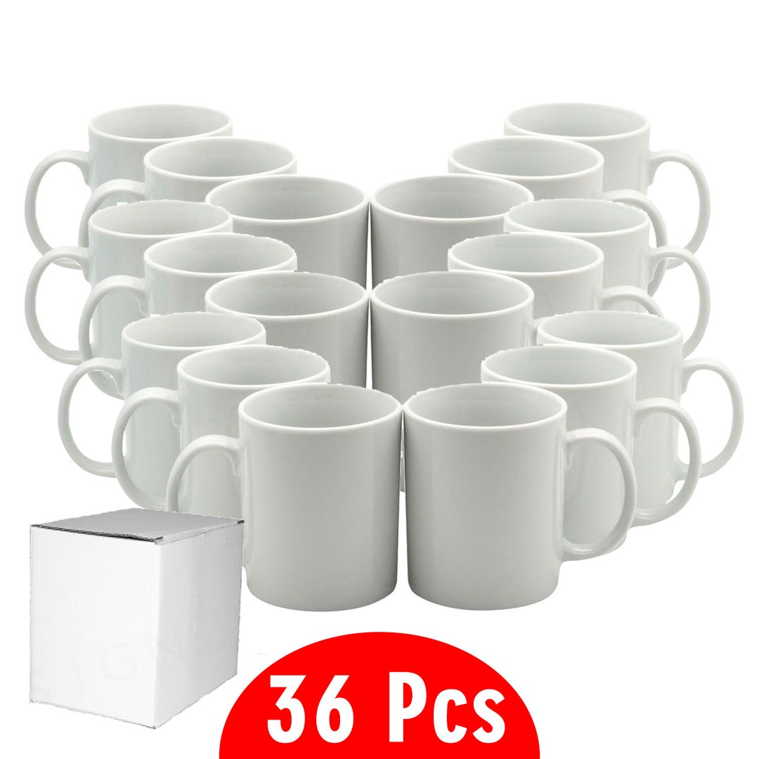 11 Oz Sublimation Blank Ceramic Coffee Mugs / White Mugs for