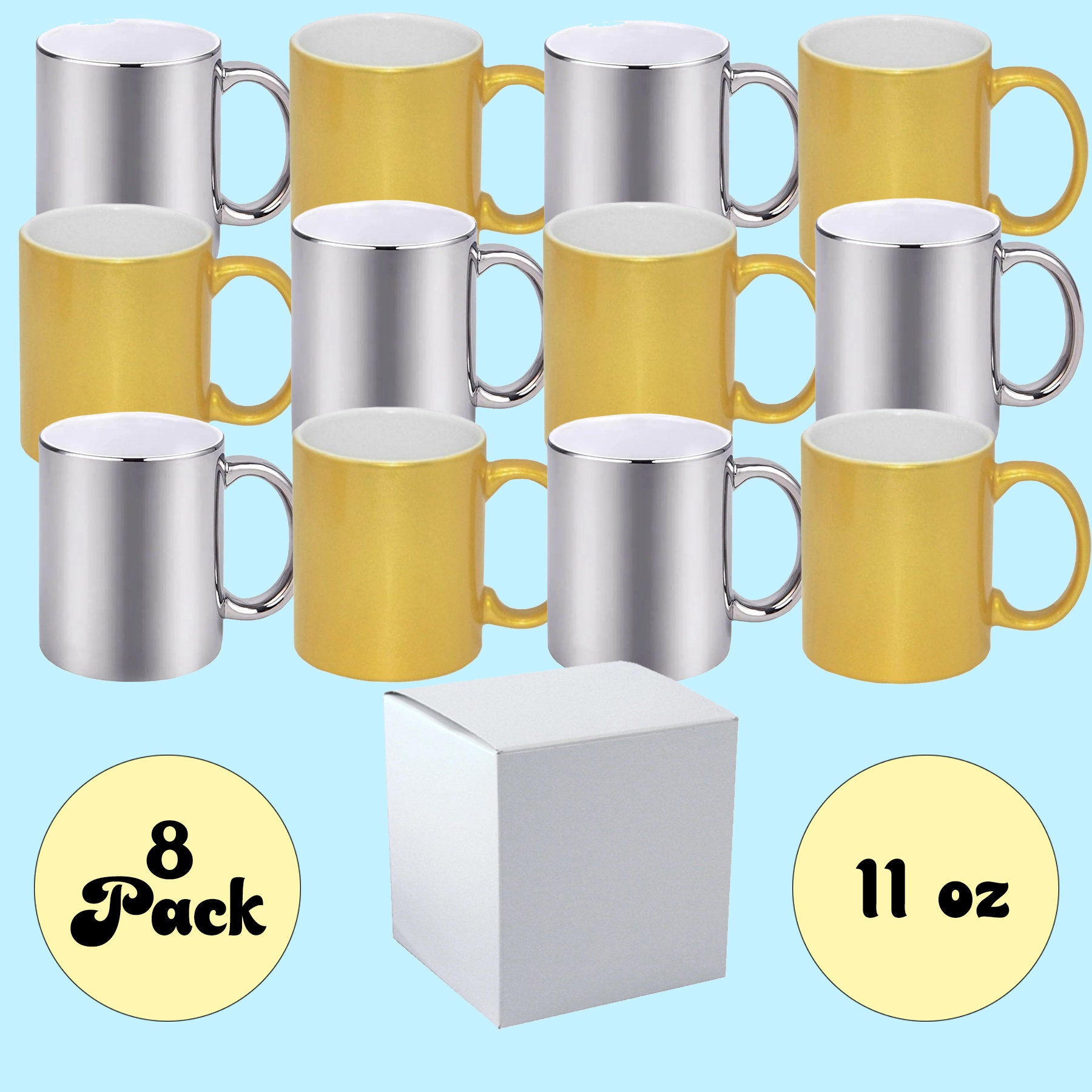 12 Pcs 11 Oz. Argent