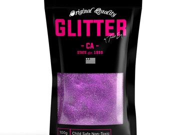 Deep Purple Premium Grade Ultra Fine Glitter Powder Dust 100g / 3.5oz use with Arts & Crafts Decoration Wine Glass Flowers Wedding