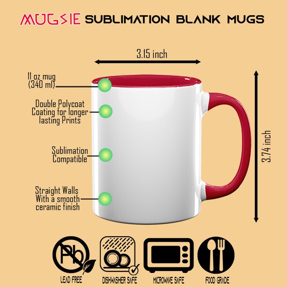 wholesale 36pcs 11OZ Blank Mugs Sublimation Coated Mugs Heat Press