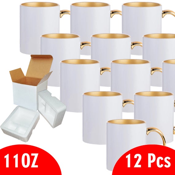 White Ceramic Sublimation Blank 11 oz Coffee Mug 36pcs - Case Pack