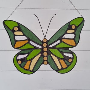 Handmade Stained Glass Butterfly Art
