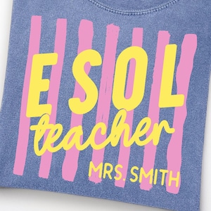 ESOL Teacher Shirt, ESL Teacher Tee, English Learner Teacher Gift