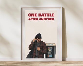 One Battle After Another Inspired Art Print | Paul Thomas Anderson Poster | One Battle After Another Movie Poster