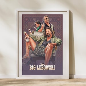 The Big Lebowski Inspired Art Print | Coen Brothers Poster | Big Lebowski Poster