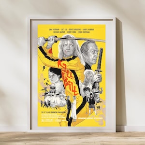 Kill Bill Inspired Digital Art Print | Quentin Tarantino Printable Poster | Tarantino Art | Kill Bill Poster