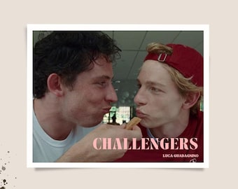 Impresión artística digital inspirada en los Challengers / Póster imprimible de Luca Guadagnino / Póster de Zendaya / Josh O'Connor