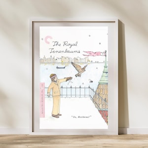 The Royal Tenenbaums Digital Art Print | Wes Anderson Printable Poster | Wes Anderson Art