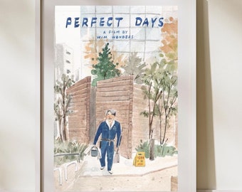 Perfect Days Inspired Art Print | Perfect Days Movie Poster | Wim Wenders Art print