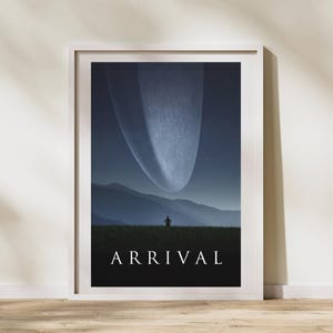 Arrival Inspired Digital Art Print | Arrival Denis Villeneuve Printable Poster