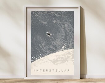 Interstellar Inspired Art Print | Interstellar Movie Poster | Christopher Nolan Poster