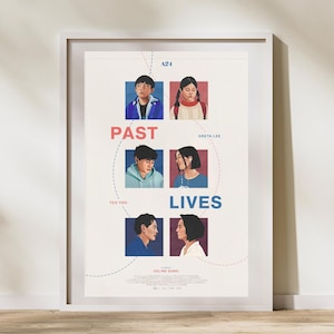 Past Lives Inspired Art Print | Past Lives Movie Poster | A24 Poster | Celine Song