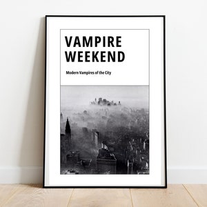 Vampire Weekend Digital Art Print | Modern Vampires of the City Album Poster
