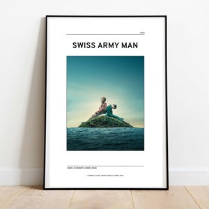Swiss Army Man Inspired Art Print | Swiss Army Man Movie Poster | The Daniels Art |