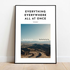 Everything Everywhere All at Once Inspired Art Print | Everything Everywhere Movie Poster | The Daniels Art |