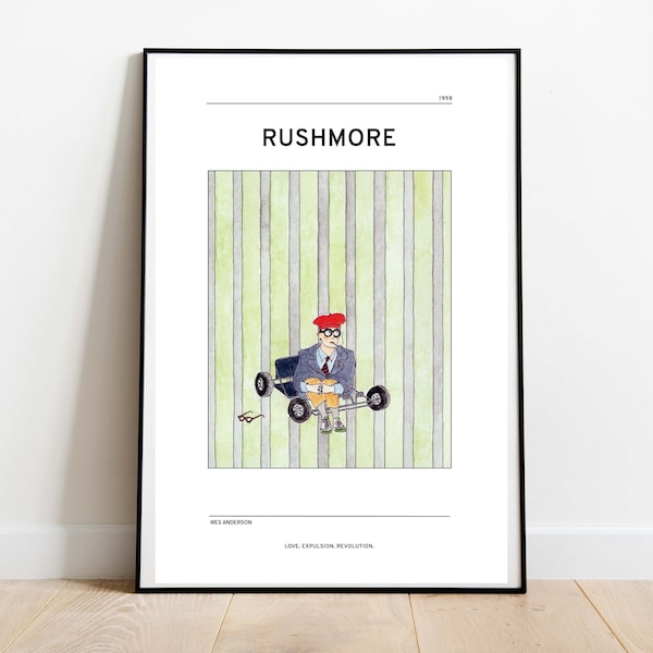 Rushmore Inspired Art Print | Wes Anderson Poster | Wes Anderson Art