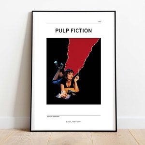 Pulp Fiction Inspired Art Print | Quentin Tarantino Poster | Tarantino Art
