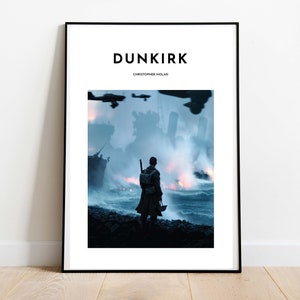Dunkirk Inspired Digital Art Print | Dunkirk Printable Movie Poster | Christopher Nolan Poster
