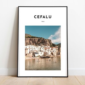 Impresión digital de Cefalú, Italia / Decoración de pared imprimible de Sicilia / Póster de Sicilia, Italia / Impresión artística / Impresión de Cefalú
